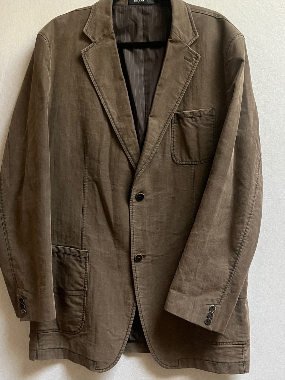 Bugatti 100 Percent Cotton Casual Relaxed Blazer Jacket Size 46L